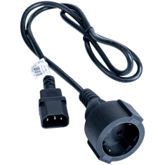 shumee AKYGA AK-PC-13A napajalni kabel C14 / CEE 7/4 adapter Schuko kabel 1m