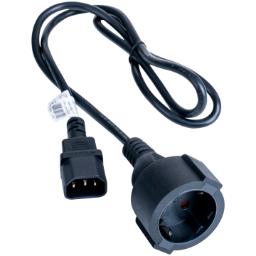 shumee AKYGA AK-PC-13A napajalni kabel C14 / CEE 7/4 adapter Schuko kabel 1m