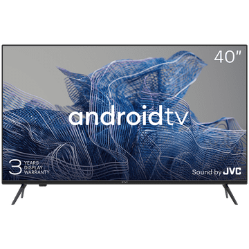 shumee KIVI 40' LED TV, FHD, Android TV, 1920x1080, 60 Hz, JVC zvok, 2x8 W, BT 5, HDMI, črne barve