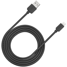shumee CANYON CFI-1 5W USB-kabel za Lightning, 1 m, črne barve