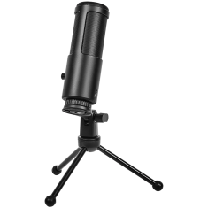 shumee LORGAR Voicer 521 igralni mikrofon, USB, črne barve