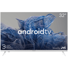 shumee KIVI LED TV 32", HD, Android TV, 1366x768, 60 Hz, Sončni JVC, 2x8 W, BT 5, HDMI, Bel