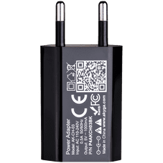 shumee AKYGA 5W USB-A stenski polnilnik 5V/1A črne barve