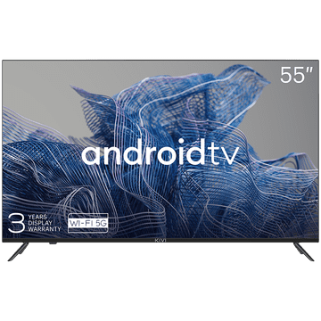shumee KIVI 55' LED TV, UHD, Android TV, 3840x2160, 60 Hz, 2x10 W, BT 5, HDMI, črne barve