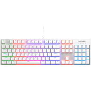 shumee Igralna tipkovnica COUGAR Ultimus EX, RGB, USB, bela