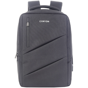 shumee CANYON BPE-5 City USB nahrbtnik za prenosnik 15,6'' siv