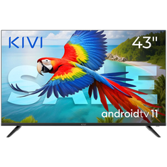 shumee KIVI 43' LED TV, FHD, Android TV, 1920x1080, 60 Hz, 2x12 W, BT 5.1, HDMI, črne barve