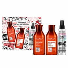 Redken Darilni set Frizz Dismiss za neubogljive in skodrane lase