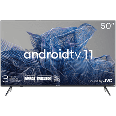 shumee KIVI LED TV 50', UHD, Android TV, 3840x2160, 60 Hz, Tone JVC, 2x12W, BT 5.1, HDMI, črne barve