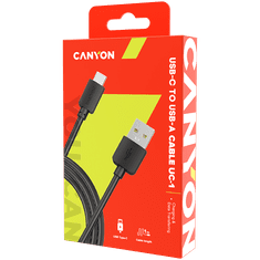 shumee CANYON UC-1 5W USB-C kabel 1 m črne barve