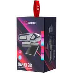 shumee LORGAR Rapax 701, pretočna spletna kamera, 2K, črna