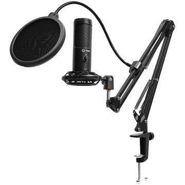 shumee LORGAR Voicer 931 igralni mikrofon, USB, črne barve
