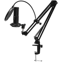 shumee LORGAR Voicer 931 igralni mikrofon, USB, črne barve