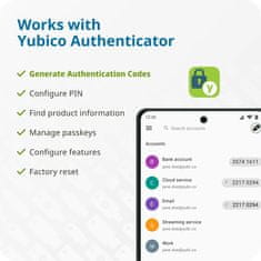 Yubico YubiKey 5 NFC - Sistemski varnostni ključ USB-A