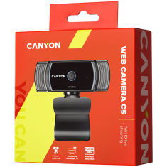 shumee Spletna kamera CANYON C5 Full HD 1080p s samodejnim ostrenjem Noir