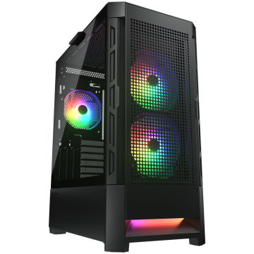 shumee Ohišje COUGAR Airface RGB Midi Tower, črno