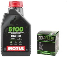 shumee Olje MOTUL 5100 10W50 1L + filter HIFLO HF655 Ktm Excf Sxf 250 450 500 Husq