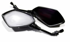 shumee Ogledalo za motorno kolo Črno športno ogledalo Moto Scooter M10 Univerzalno!