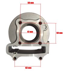 shumee Komplet glave in cilindra 60 Scooter 4T Gy6 z Barton Romet Junak Zip gredjo