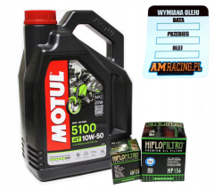 shumee Olje MOTUL 5100 10W50 4L + filter Hiflo HF155 HF157 Ktm Exc Sx RFS Xc Quad