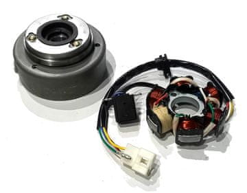 shumee Stator svečke 6 kosov + magneto 139 FMB 4T Quad Cross Atv Moto 110 125 50