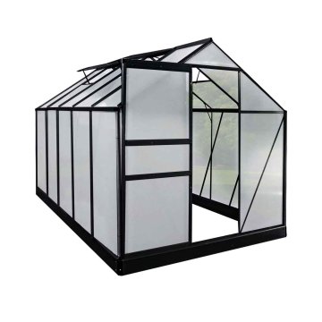 shumee Polikarbonatni rastlinjak 310 x 190 x 195 cm, aluminijast okvir