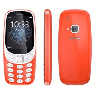 shumee Nokia | 3310 (2017) | Rdeča | 2,4" | TFT | 240 x 320 | Ni MB | 16 MB | Dvojna SIM | Mikro SIM | Bluetooth | 3.0 | Različica USB microUSB 2.0 | Vgrajena kamera | Glavna kamera 2 MP | 1200 mAh