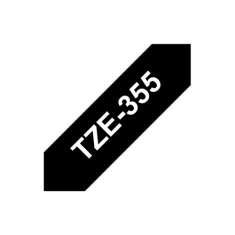 shumee Brother | 355 | Laminiran trak | Termo | Bel na črnem | Rola (2,4 cm x 8 m)