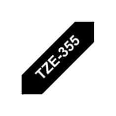 shumee Brother | 355 | Laminiran trak | Termo | Bel na črnem | Rola (2,4 cm x 8 m)