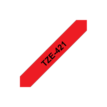 shumee Brother | 421 | Laminiran trak | Termo | Črn na rdečem | Rola (0,9 cm x 8 m)