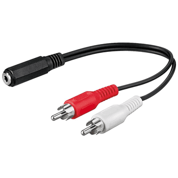 Goobay Goobay | Avdio adapter | Ženski | RCA x 2 | Mini stereo za telefon 3,5 mm | 0,2 m