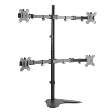 LogiLink Logilink BP0046 Namizno stojalo za štiri monitorje 13"-32'' Logilink | Namizni nosilec | BP0046 | 13-32" | Največja teža (nosilnost) Nosilnost vsakega kraka: največ 8 kg kg | Črna