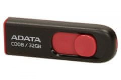 shumee ADATA | C008 | 32 GB | USB 2.0 | Črna/rdeča