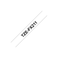 shumee Brother | FX211 | Elastični trak | Termo | Črn na belem | Rola (0,6 cm x 8 m)