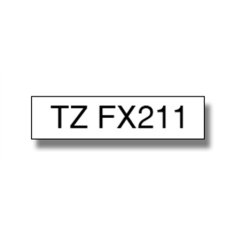 shumee Brother | FX211 | Elastični trak | Termo | Črn na belem | Rola (0,6 cm x 8 m)