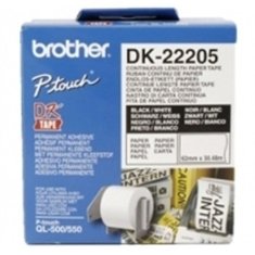 shumee Brother | DK-22205 | Termo papir | Termo | Črn na belem | Rola (6,2 cm x 30,5 m)