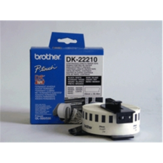 shumee Brother | DK-22210 | Etikete | Termo | Črno na belem | Zvitek (2,9 cm x 30,5 m)
