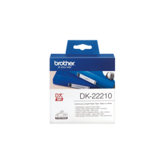 shumee Brother | DK-22210 | Etikete | Termo | Črno na belem | Zvitek (2,9 cm x 30,5 m)