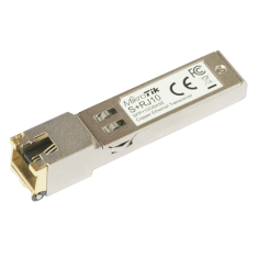 shumee MikroTik | S+RJ10 | SFP+ | Baker | RJ-45 | 10/100/1000/10000 Mbit/s | Največja razdalja prenosa 200 m | združljiv samo z aktivnimi hladilnimi stikali (odklopi se s pasivnimi hladilnimi stikali) | -20