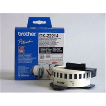 shumee Brother | DK-22214 | Termo papir | Termo | Bel | Rola (1,2 cm x 30,5 m)