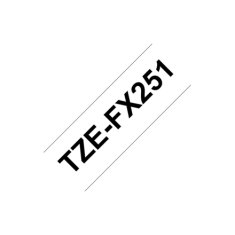 shumee Brother | FX251 | Fleksibilen identifikacijski trak | Termo | Črn na belem | Rola (2,4 cm x 8 m)