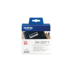 shumee Brother | DK-22211 | Etikete | Termo | Bele | Zvitek (2,9 cm x 15,2 m)