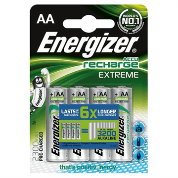 shumee Energizer | AA/HR6 | 2300 mAh | Accu Extreme Ni-MH baterija | 4 kosi.