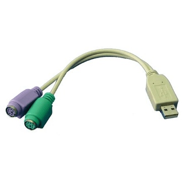 LogiLink 4-pinski USB tip A | Moški | 6-pinski mini-DIN (stil PS/2) | Ženski