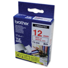 shumee Brother | 232 | Laminiran trak | Termo | Rdeč na belem | Rola (1,2 cm x 8 m)