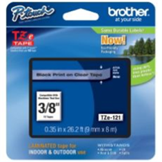 shumee Brother | 121 | Laminiran trak | Termo lepilni trak | Prozoren črn | Rola (0,9 cm x 8 m)
