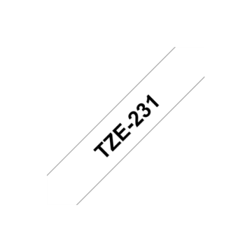 shumee Brother | TZe-231 | Laminiran trak | Termo | Črn na belem | Rola (1,2 cm x 8 m)