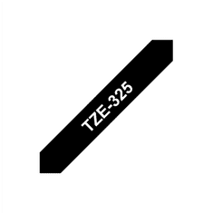 shumee Brother | 325 | Laminiran trak | Termo | Bel na črnem | Rola (0,9 cm x 8 m)