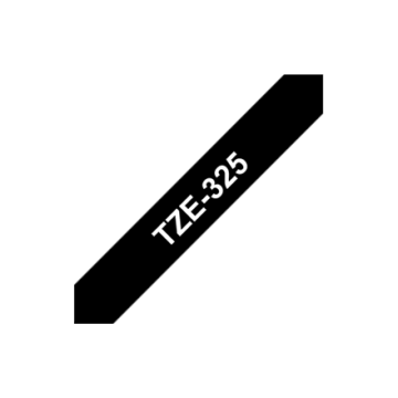 shumee Brother | 325 | Laminiran trak | Termo | Bel na črnem | Rola (0,9 cm x 8 m)