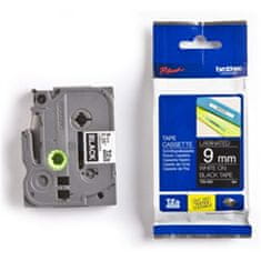 shumee Brother | 325 | Laminiran trak | Termo | Bel na črnem | Rola (0,9 cm x 8 m)